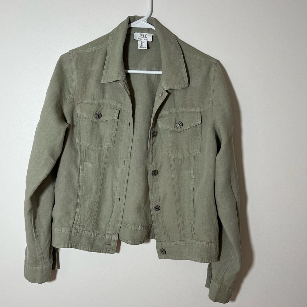 Jones New York Linen Button Down Jacket 
Size Small - Picture 4 of 6